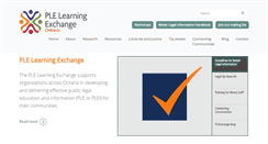 Desktop Screenshot of plelearningexchange.ca