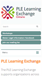 Mobile Screenshot of plelearningexchange.ca
